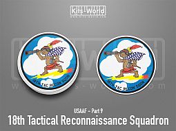 Kitsworld SAV Sticker - USAAF - 18th Tactical Reconnaissance Squadron 